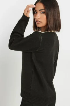 Petite Woven Bow Jumper