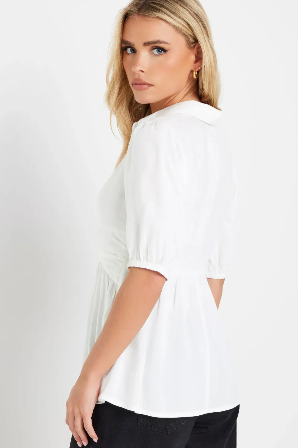 Petite Woven Twist Top