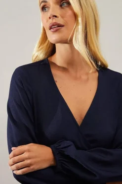 Petite Woven Wrap Dress
