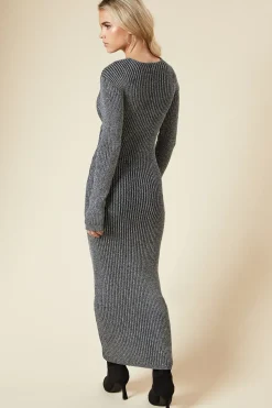 Petite Wrap Detail Midi Dress