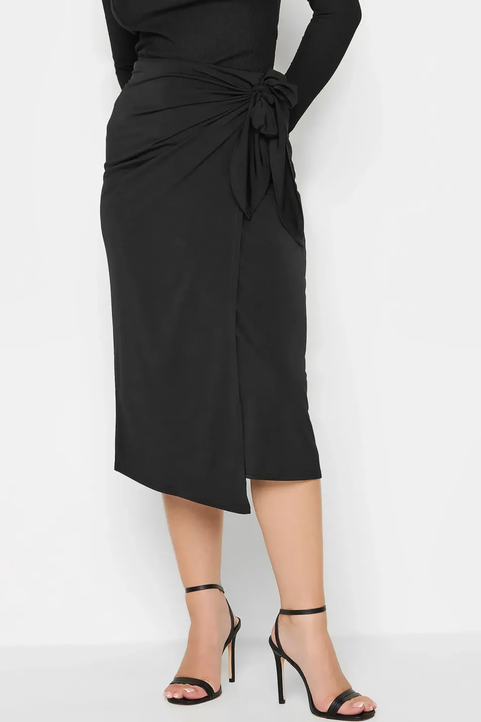 Petite Wrap Midi Skirt