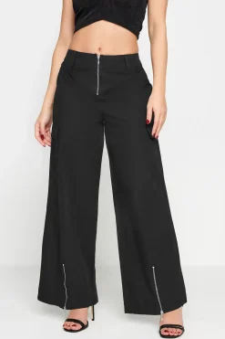 Petite Zip Detail Cargo Trousers