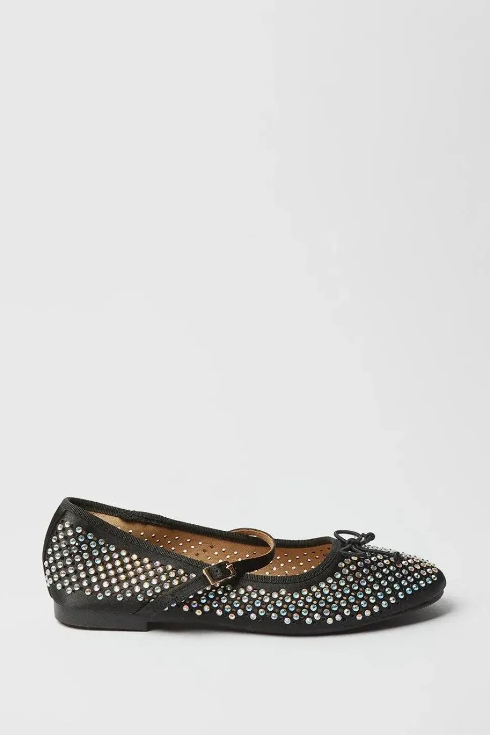 Petra Diamante Detail Mary-jane Ballet Pumps
