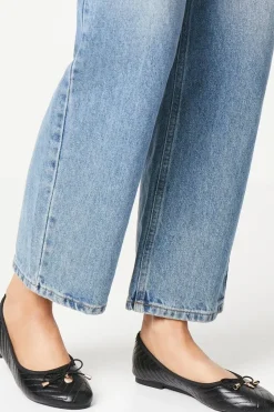 Phoenix Quilted Detail Comfort Bow Ballet Pumps