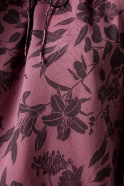 Pink Ditsy Floral Ruffle Sleeve Overhead Blouse