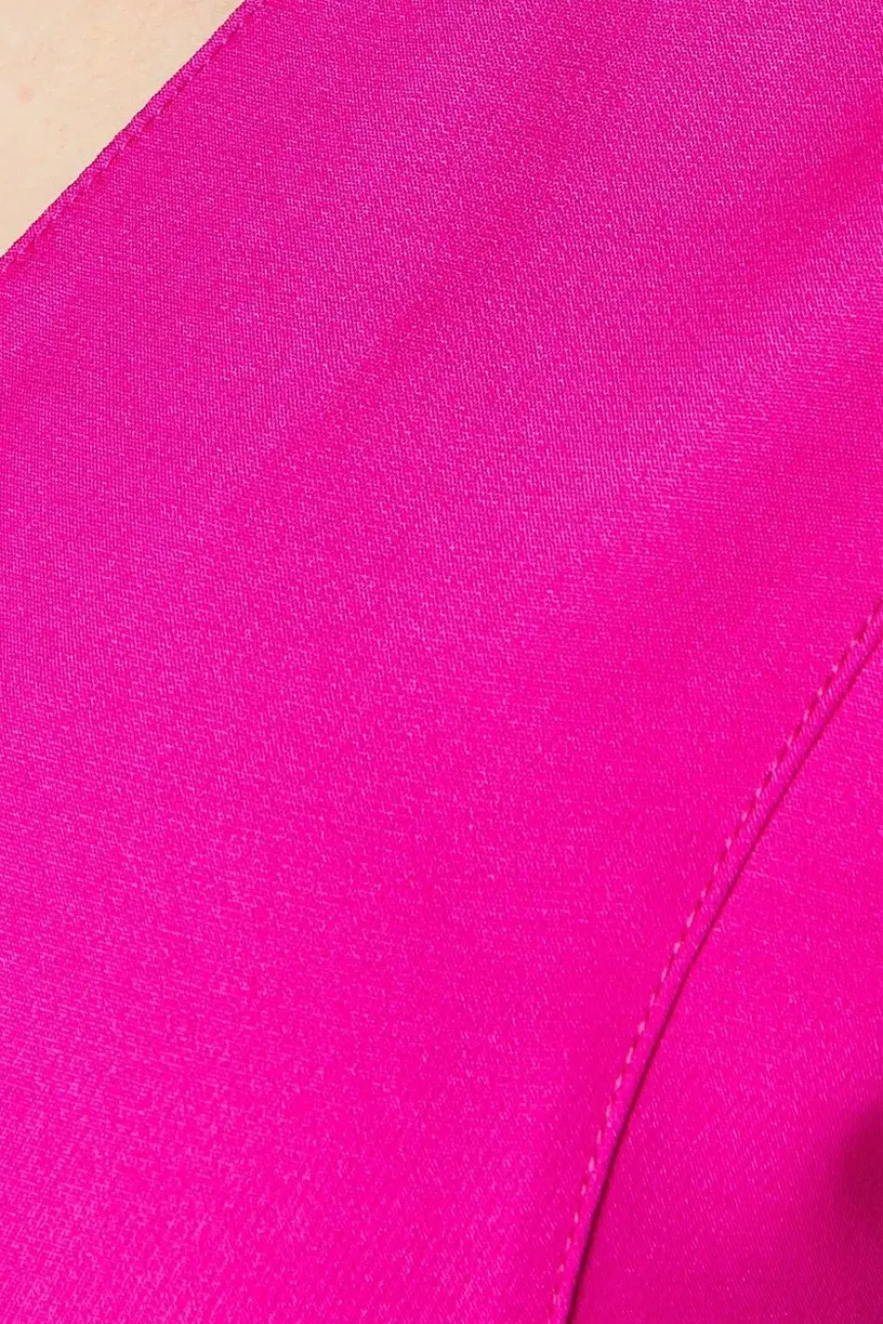 Pink Pleat Detail Midi Dress