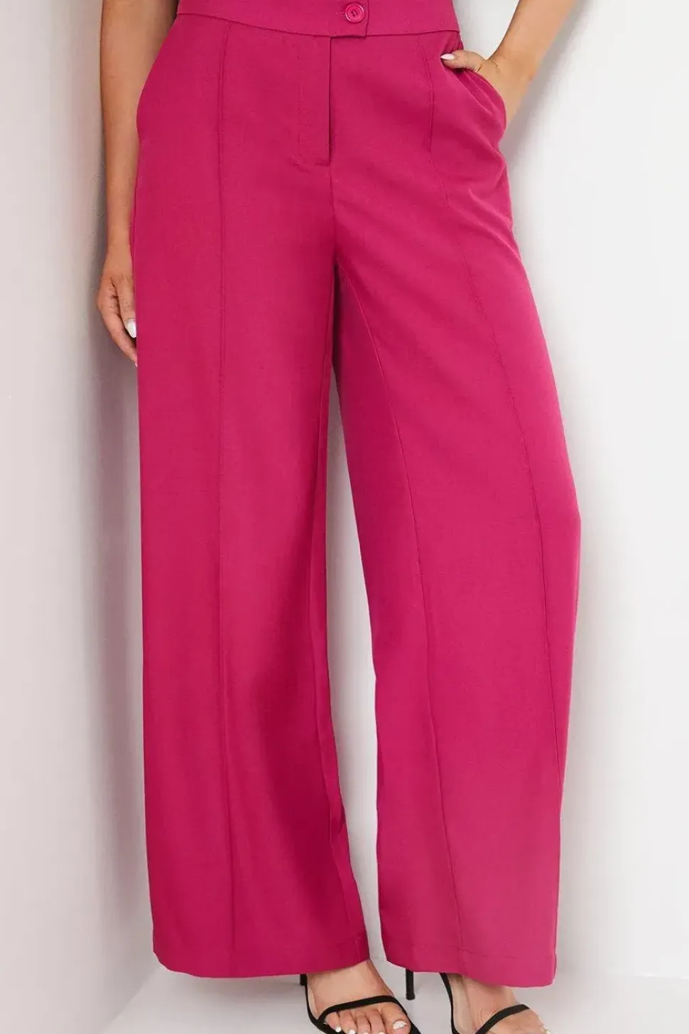Pink Wide Leg Trouser