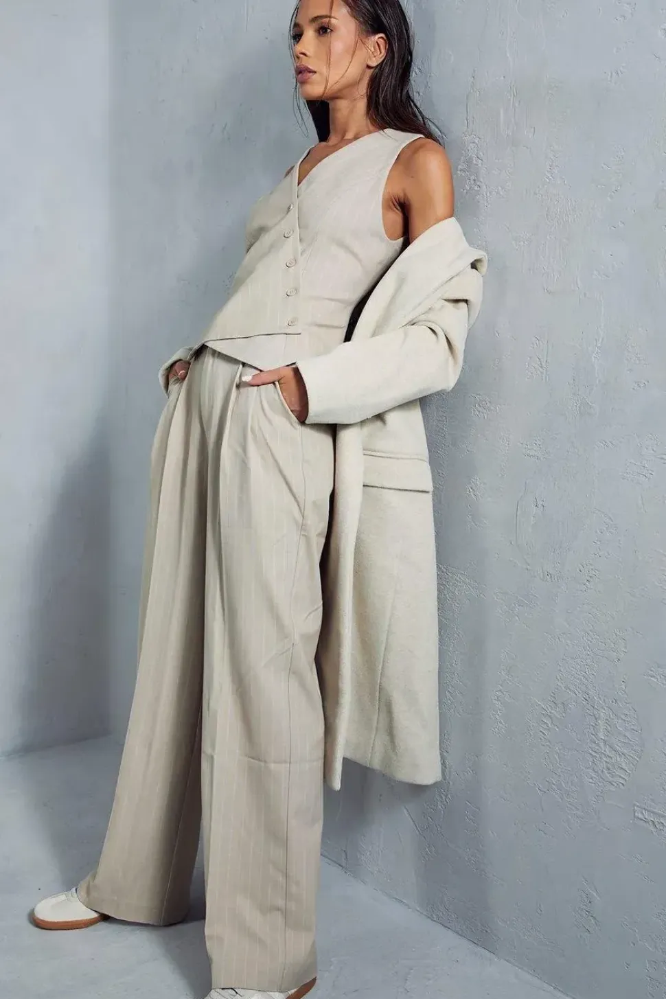 Pinstripe Tailored Trouser