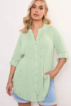 Pintuck Embellished Shirt