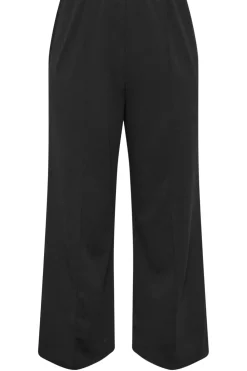 Pintuck Wide Leg Trousers
