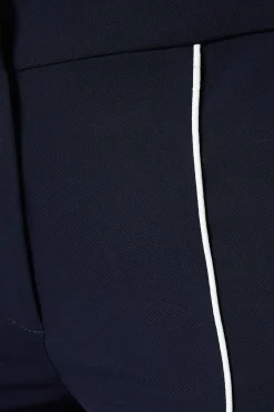 Pipe Detail Bootcut Leg Trouser