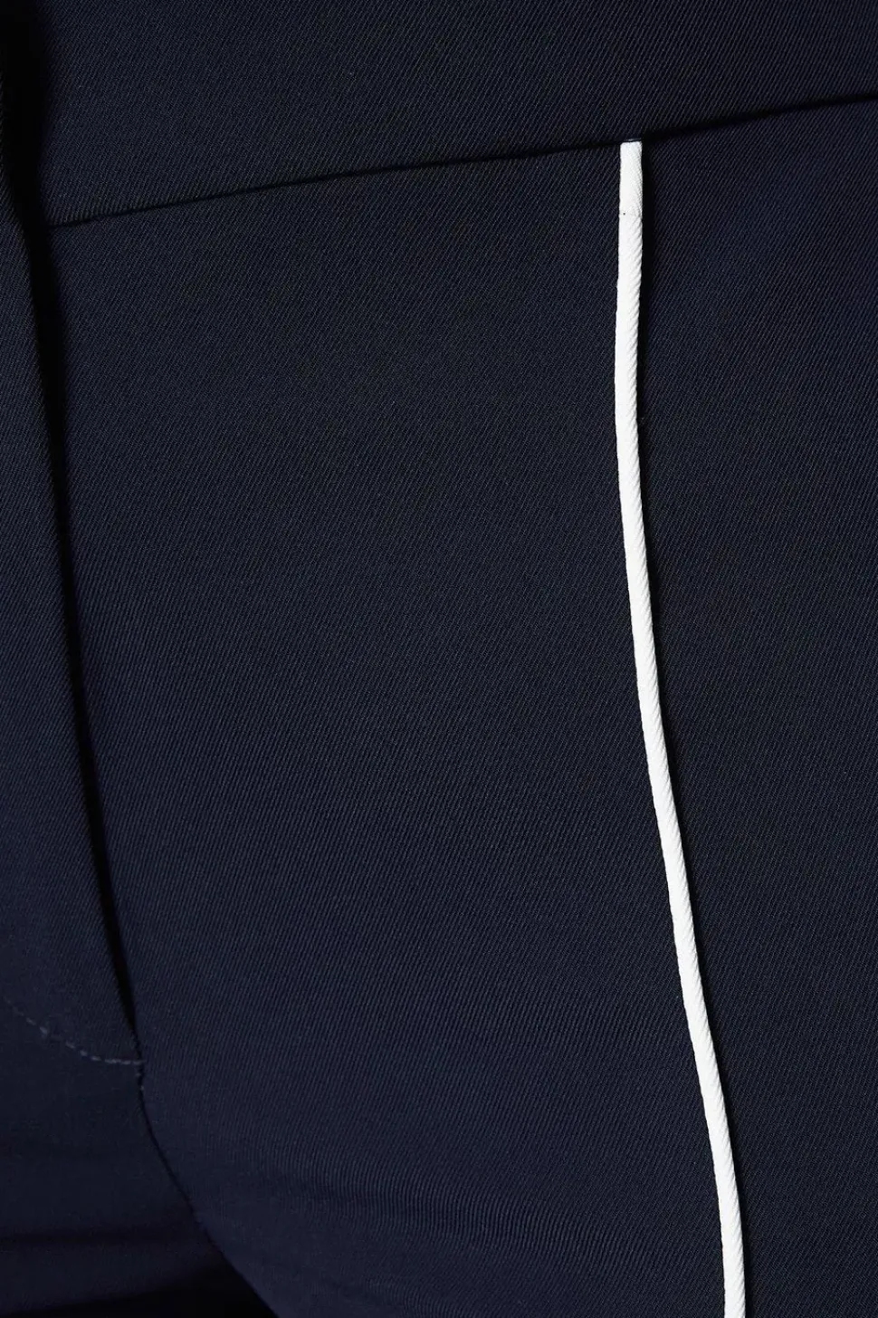 Pipe Detail Bootcut Leg Trouser
