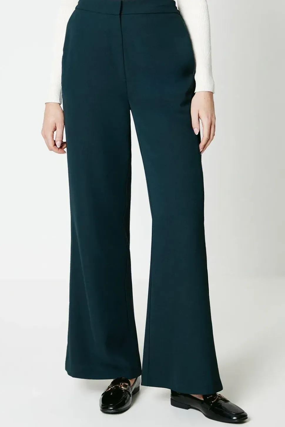 Pipe Detail Wide Leg Trouser