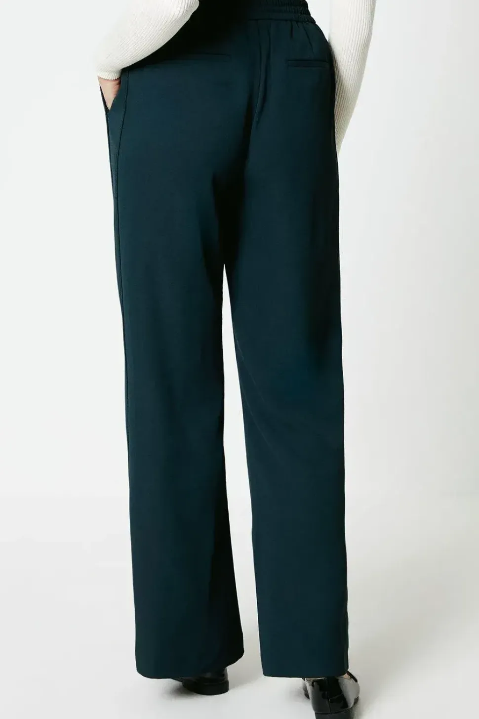Pipe Detail Wide Leg Trouser