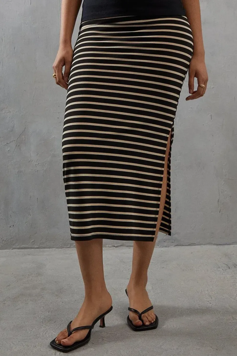 Plain Maxi Jersey Tube Skirt