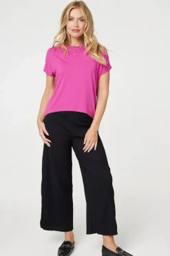 Plain Short Sleeve Boxy T-Shirt