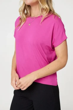 Plain Short Sleeve Boxy T-Shirt