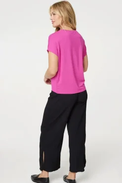 Plain Short Sleeve Boxy T-Shirt