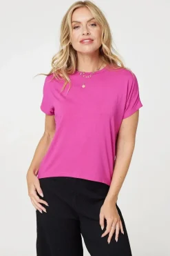 Plain Short Sleeve Boxy T-Shirt