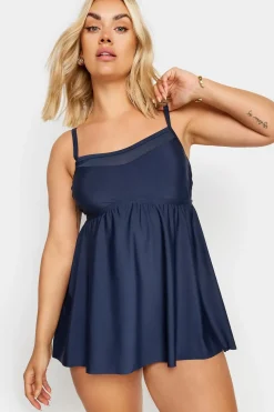 Pleated Design Swimdress
