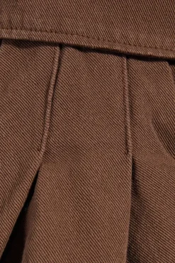 Pleated Lace Up Side Mini Skirt