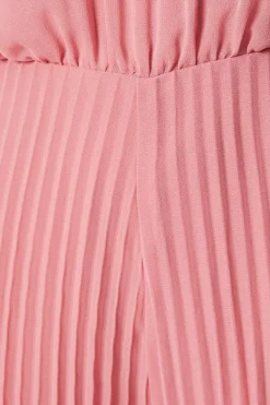 Pleated Leg Batwing Jumpsuit