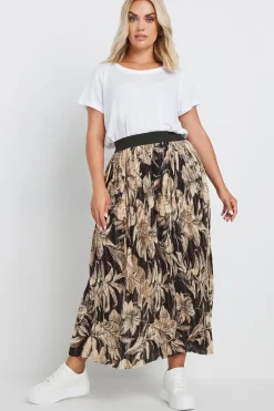 Pleated Maxi Skirt