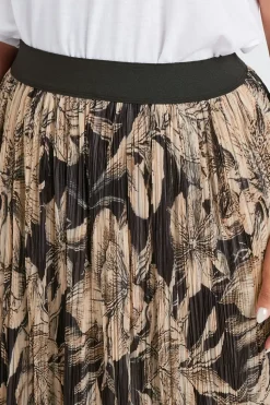 Pleated Maxi Skirt