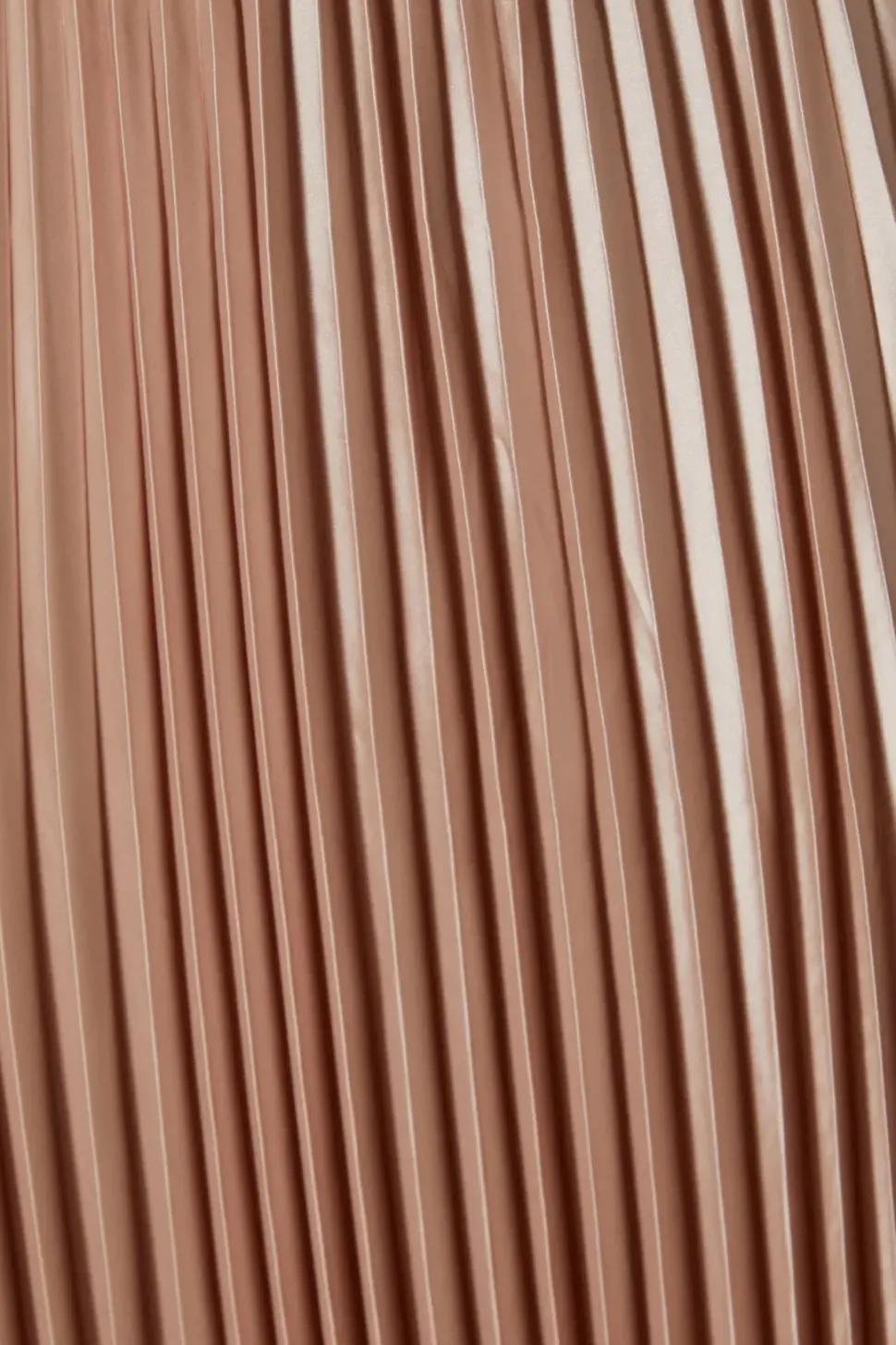 Pleated Satin Skirt