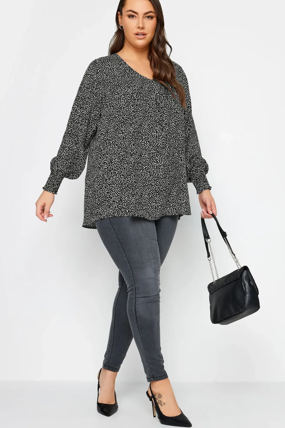 Pleat Front Blouse