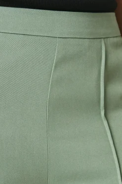Pleat Front Wide Leg Trouser