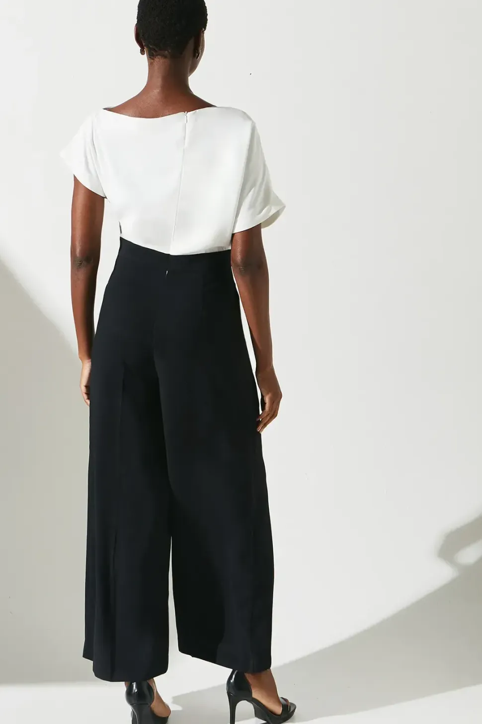 Pleat Off The Shoulder Jumpsuit