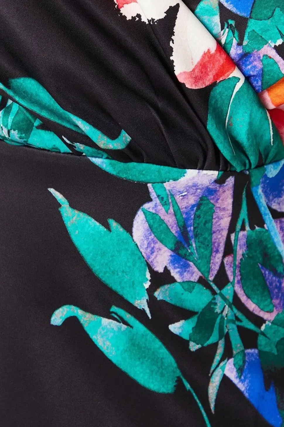 Plus Printed Bardot Midi Dress