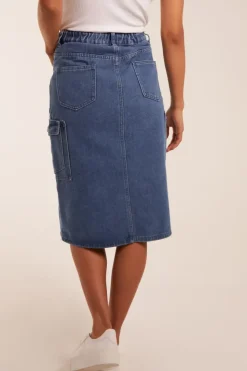 Pocket Denim Skirt