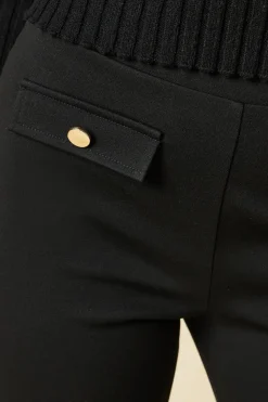 Pocket Detail Ponte Trouser