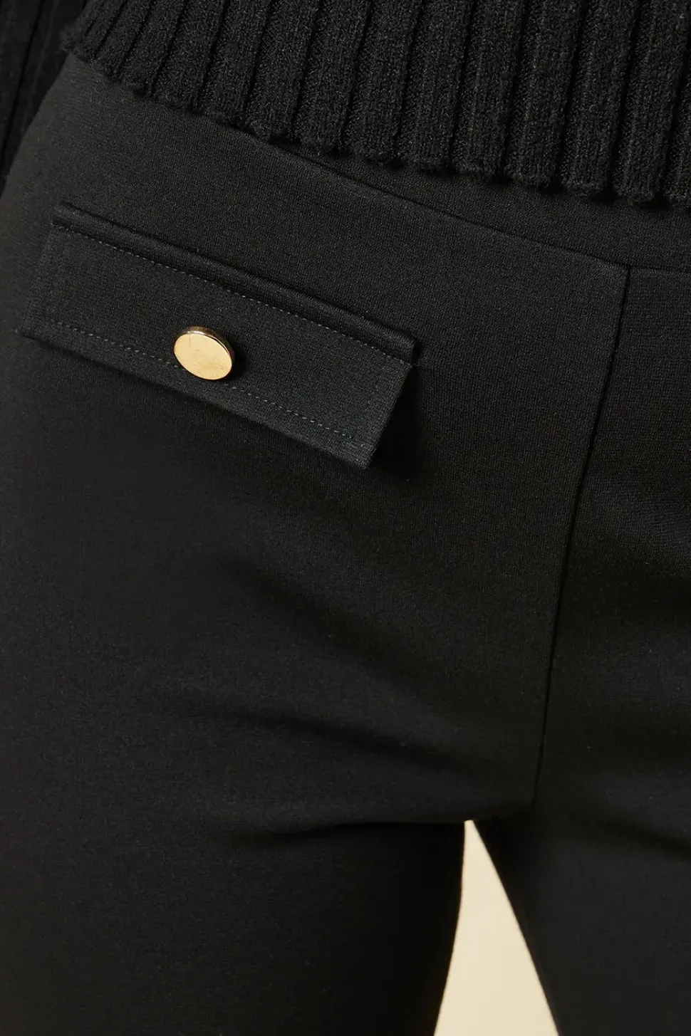 Pocket Detail Ponte Trouser