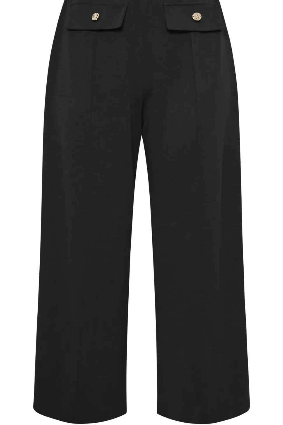 Pocket Front Wide Leg Trousers