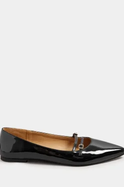 Pointed Buckle Flats In Standard Fit