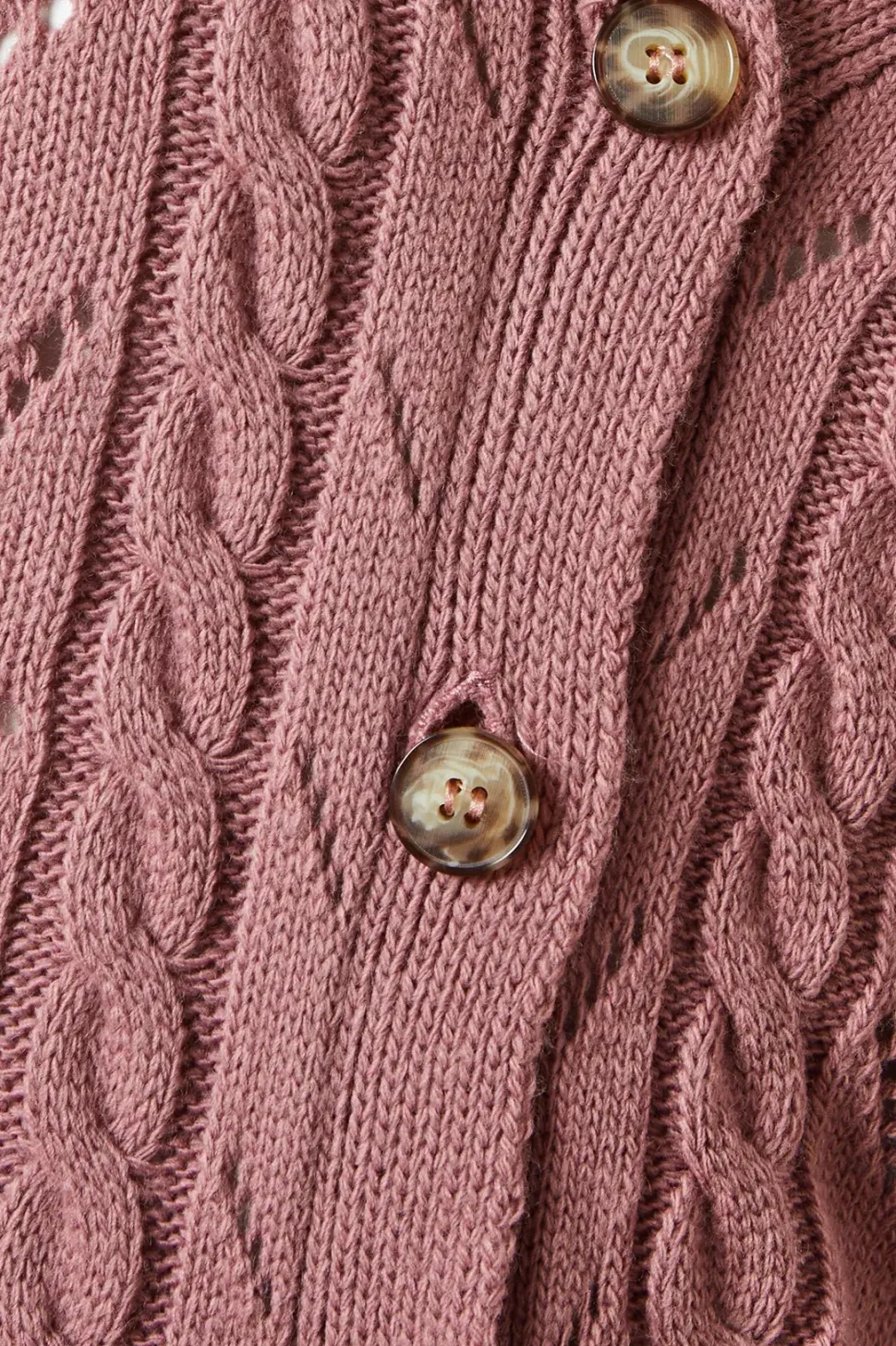 Pointelle Button Down Cardigan