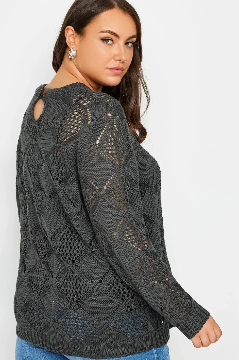 Pointelle Stitch Jumper