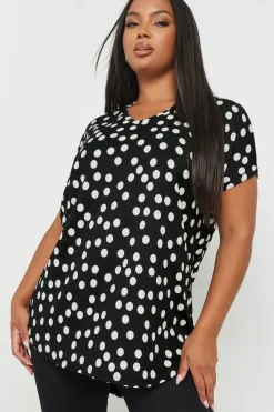 Polka Dot Print Blouse