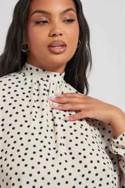 Polka Dot Printed Blouse