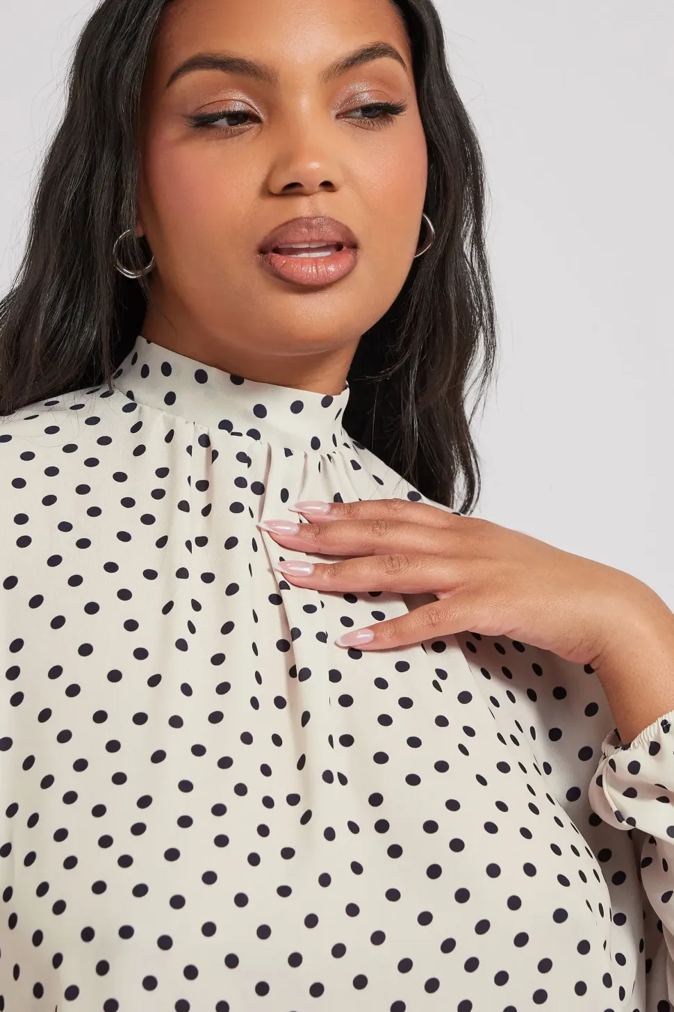 Polka Dot Printed Blouse