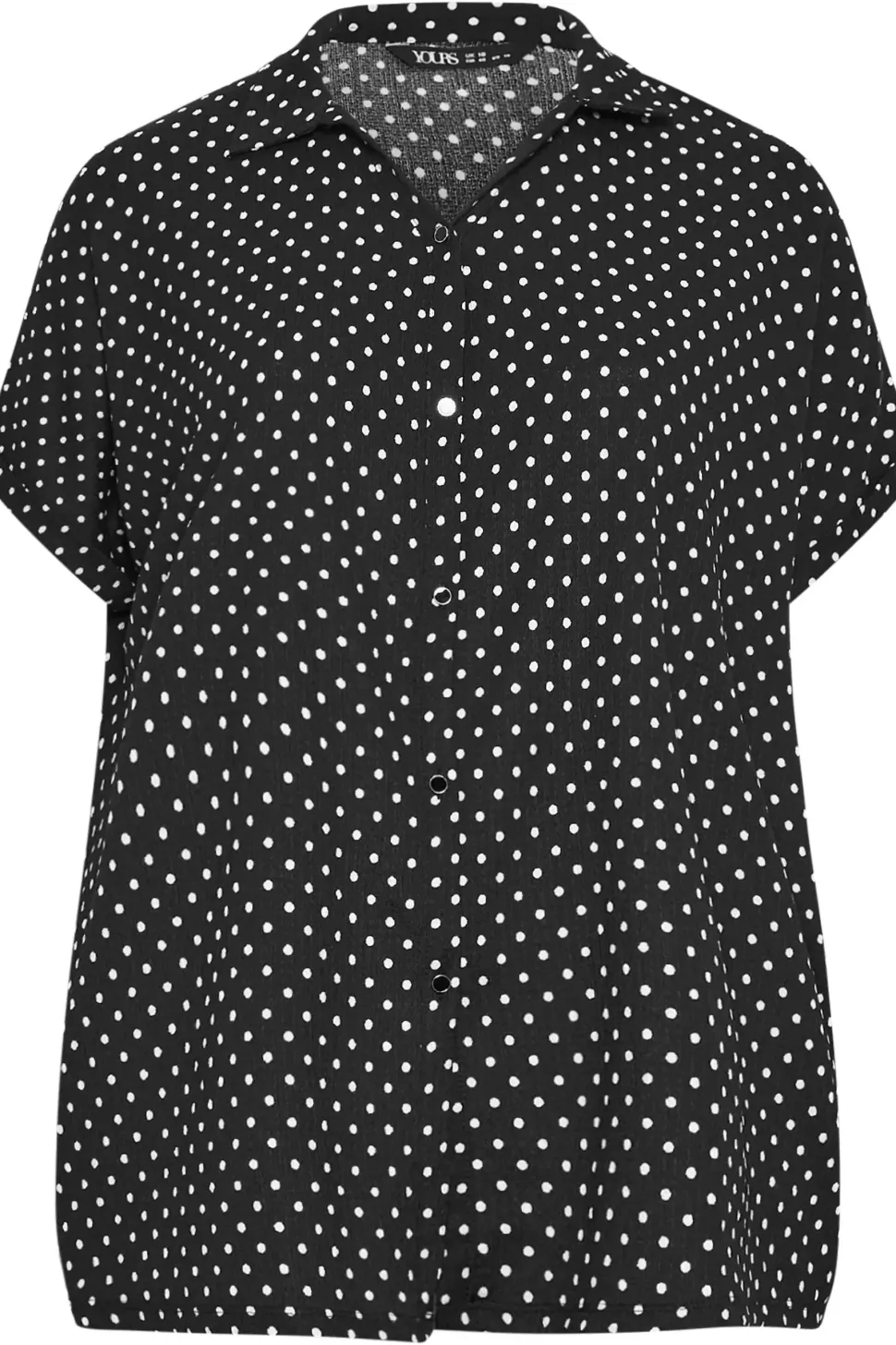 Polka Dot Structured Jersey Shirt