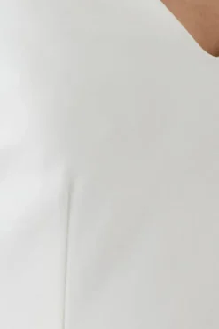 Ponte And Satin Mix Midaxi Wedding Dress