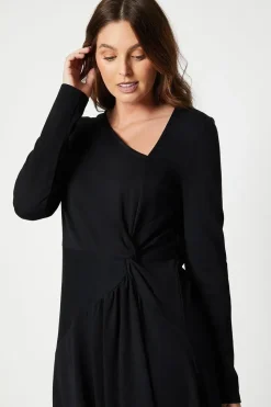 Ponte Twist Midi Dress