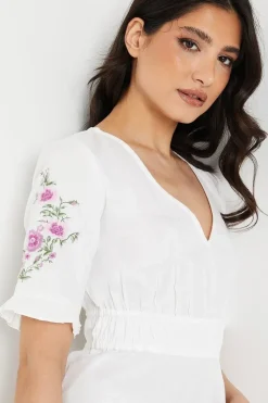 Poplin Embroidered Blouse