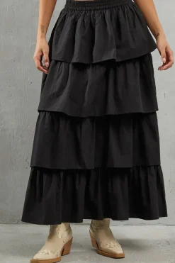 Poplin Frill Tiered Skirt Co Ord