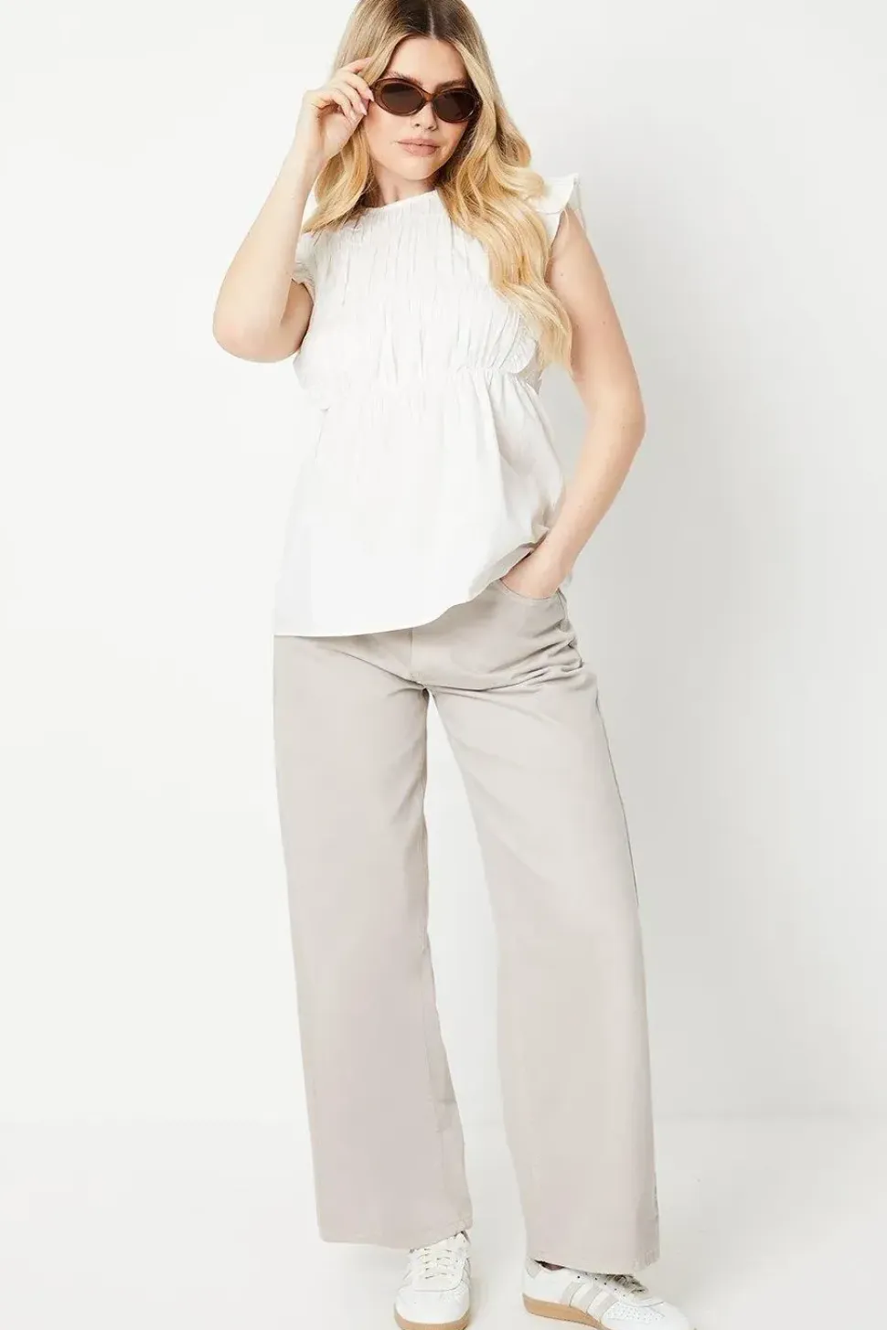 Poplin Shell Top