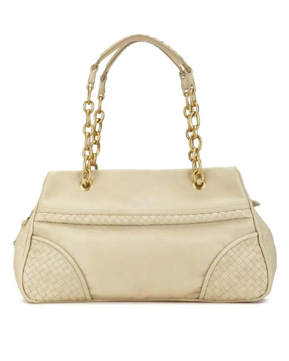 Preloved Baguette Shearling Shoulder Bag